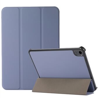 Drievoudig Stand Antikras Anti-val PU-lederen tablethoes Shell voor iPad mini (2021)