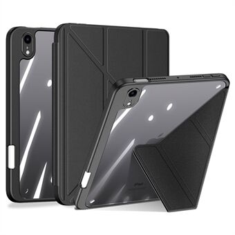 DUX DUCIS Magi-beschermhoes voor iPad mini (2021) Afneembaar 2-in-1 leer+PC+TPU Auto wek-/slaapfunctie Tablethoes met V- Stand