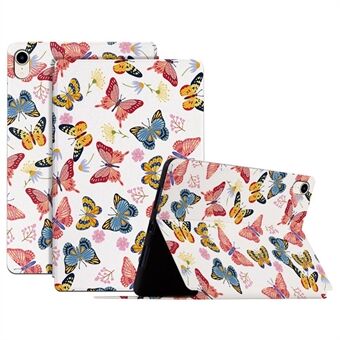 Vlinder bedrukte PU lederen tas voor iPad mini (2021) Anti-val Folio Flip Cover Schokbestendig Tablet Stand Case