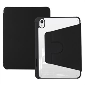 Voor iPad mini (2021) Roterende Kickstand Tafel Case PU Leer + TPU + Acryl Anti-drop Beschermhoes: