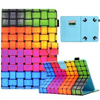 Voor 7,5-8,5-inch tablet Smart PU-lederen flipcover patroondruk Stand Case met kaartsleuven