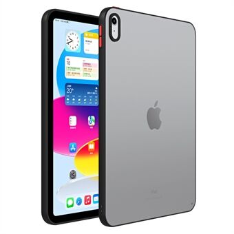 Voor iPad mini (2021) Matte tablethoes Contrasterende kleur Doorzichtige pc + TPU-hoes