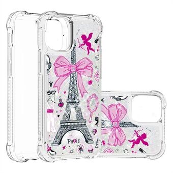 Liquid Glitter Fashion Sparkling Quicksand Soft TPU Back Cover voor iPhone 13 6.1 inch
