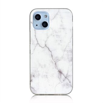 Slank marmerpatroon IMD Design Anti-kras TPU-telefoonhoesje voor iPhone 13 6.1 inch