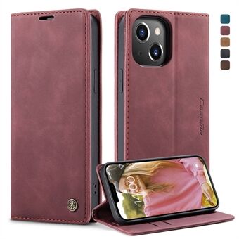 CASEME 013 Series Wallet Design Anti-Drop Magnetic Auto-absorbed PU Leather Flip Folio Phone Case met Stand voor iPhone 13 6.1 inch