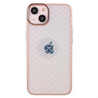 For iPhone 13 6.1 inch Anti-scratch Soft TPU IMD Pattern Electroplating Mobile Phone Case Cover