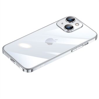 SULADA JINGJIA Serie voor iPhone 13 6.1 inch Galvaniseren Telefoon Case met Gehard Glas Lens Film, anti-drop Hard PC Cover