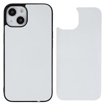 Zachte TPU+PC+Aluminium Sheet Phone Cover voor iPhone 13 6.1 inch, Ondersteunt Heat Transfer Printing Phone Case