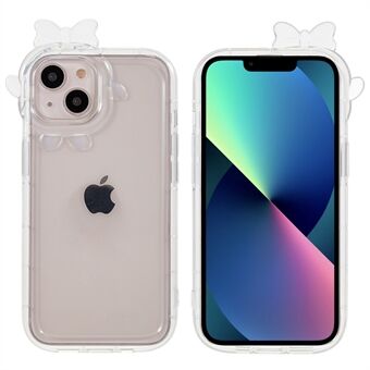 Voor iPhone 13 6.1 inch Monster Lens Frame Serie Anti- Scratch Clear Phone Case Straight Edge Beschermhoes: