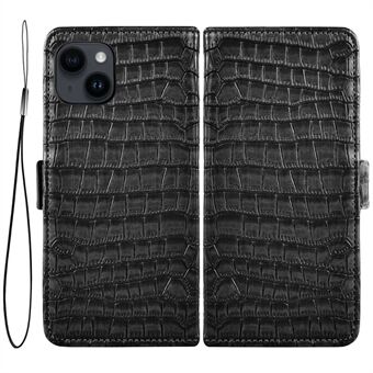 Voor iPhone 13 6.1 inch Volledige Bescherming PU Lederen Telefoon Case Krokodil Textuur Portemonnee Stand Magnetische Sluiting Beschermhoes: