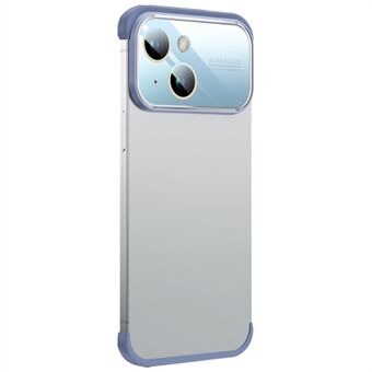 Slanke telefoonhoes zonder achterkant voor iPhone 13 6,1 inch TPU + acryl lensbeschermer bumperhoes