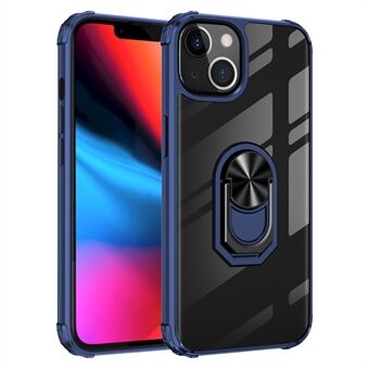 Ring Kickstand PC + TPU Hybrid Cover voor iPhone 13 Pro - Blauw