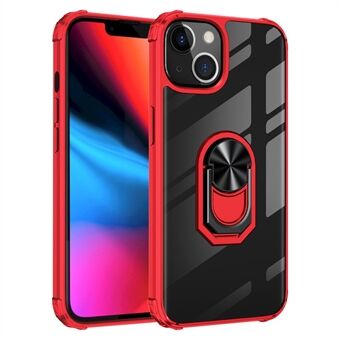 Ring Kickstand PC + TPU Hybrid Cover voor iPhone 13 Pro - Rood