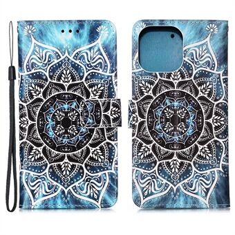 Patroonprint Stand Telefoon Shell Cover voor iPhone 13 Pro 6,1 inch