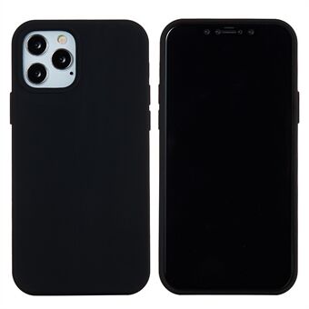 Anti- Scratch vloeibare siliconen zachte telefoonhoes Shell voor iPhone 13 Pro - zwart
