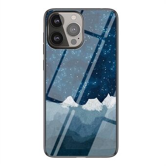Cool Starry Sky Design Krasbestendige achterkant van gehard glas voor iPhone 13 Pro 6,1 inch