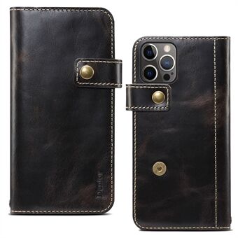 Stand Wallet Design Koeienhuid Volledige bescherming Telefoon Cover Case voor iPhone 13 Pro 6,1 inch
