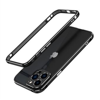 Contrasterende kleur 360 graden beschermende bumper geschroefd metalen frame telefoonhoes voor iPhone 13 Pro 6,1 inch