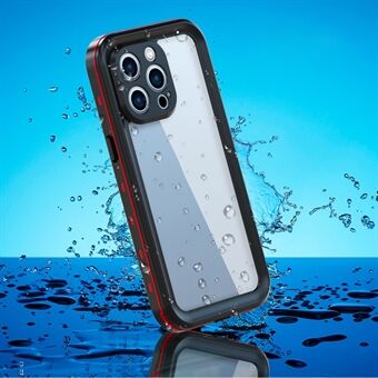 REDPEPPER Dot + Serie Anti-Fall Transparante Achterkant IP68 Waterdicht IP6X Stofdicht Hybride Telefoon Case voor iPhone 13 Pro 6.1 inch