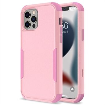 3 in 1 afneembare mobiele telefoon anti-krasbeschermer schokbestendige hoes stofdichte TPU + pc-telefoonhoes voor iPhone 13 Pro - roze