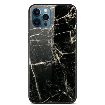 Patroonafdrukken Zacht TPU-frame Gehard glas Gladde krasbestendige beschermende achterkant voor iPhone 13 Pro 6,1 inch