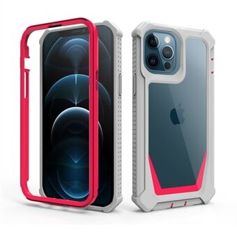 Verwijderbare 2-in-1 vierhoekige anti-val doorzichtige achterkant Flexibele TPU + acryl hybride hoesjes voor iPhone 13 Pro 6,1 inch