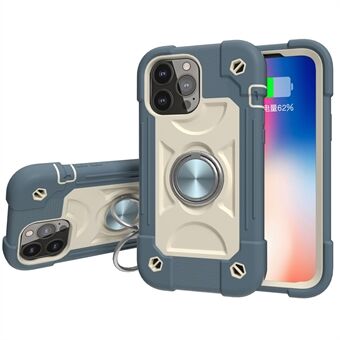 3-in-1 telefoonhoes pc + siliconen met meerkleurig 3-laags valbeveiligingsairbags-ontwerp voor iPhone 13 Pro 6,1 inch