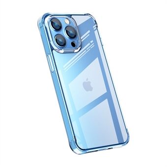 Slanke telefoonhoes voor iPhone 13 Pro 6,1 inch schokbestendige beschermhoes met achterkant van gehard glas Flexibele zachte TPU-bumper