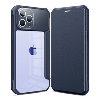 For iPhone 13 Pro 6.1 inch Business Style Magnetic Auto-absorbed PU Leather Protective Shell Card Slot Design Phone Stand Case