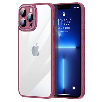 Voor iPhone 13 Pro 6.1 inch Ultra Slim Transparante Telefoon Cover met Glitter Camera Bescherming Drop-proof Telefoon Case: