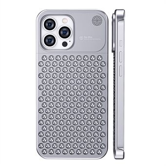 Voor iPhone 13 Pro Schokbestendig frameloos aluminiumlegering Warmteafvoer Telefoonhoesje Telefoon achterkant