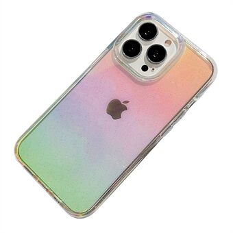 Voor iPhone 13 Pro Galvaniseren Glitter Gradiënt Beschermende Telefoon Case PC + TPU Mobiele Telefoon Achterkant