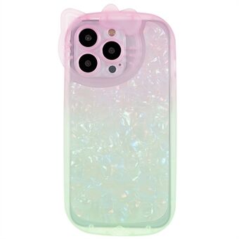 Voor iPhone 13 Pro 6.1 inch Dual-color Gradient Phone Case Anti-fall IMD IML Shell Patroon Soft TPU Cover: