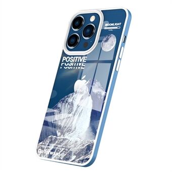 YOOBAO Voor iPhone 13 Pro 6.1 inch Drop-proof TPU Telefoon Case Vulkaan Iceberg Patroon Afdrukken Achterkant: