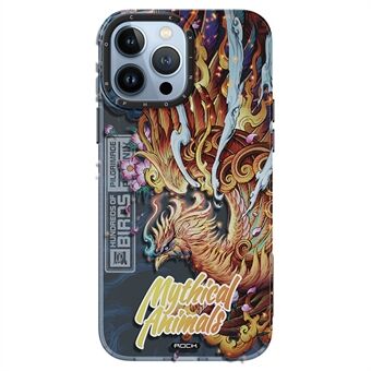 ROCK Mythische Dieren InShare Serie voor iPhone 13 Pro 6.1 inch IMD Dier Patroon Telefoon Case PET + TPU Anti- Scratch Beschermhoes