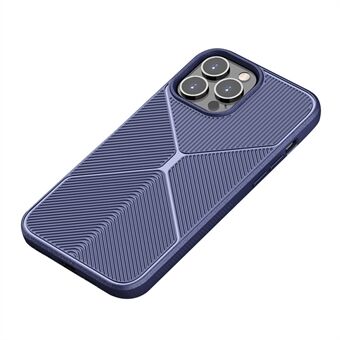 VISEAON Voor iPhone 13 Pro 6.1 inch Anti-drop Airbag Ontwerp TPU Beschermhoes, X Ontwerp Anti-slip Strips Matte Telefoon Cover