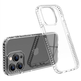 Plastic + TPU kristalheldere telefoonhoes voor iPhone 13 Pro 6,1 inch, antislip schokbestendig HD transparant telefoonhoesje