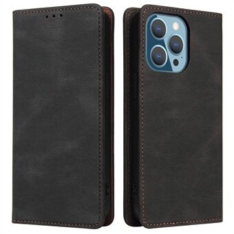 Voor iPhone 13 Pro 6.1 inch Ultra Slim PU Leer Auto Magnetische Gesloten Case Stand Feature Flip Wallet Phone Cover: