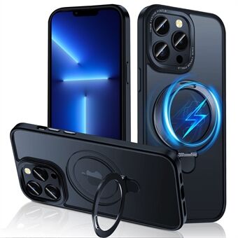 Voor iPhone 13 Pro 6,1 inch Compatibel met MagSafe Shockproof Matte Phone Case Kickstand Magnetic Phone Cover