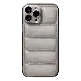 Voor iPhone 13 Pro 6,1 inch donsjack ontwerp telefoonhoes schokbestendig TPU telefoon achterkant