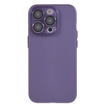 Voor iPhone 13 Pro 6,1 inch Slim Phone Case Shockproof Matte TPU Phone Cover met metalen cameralensframe