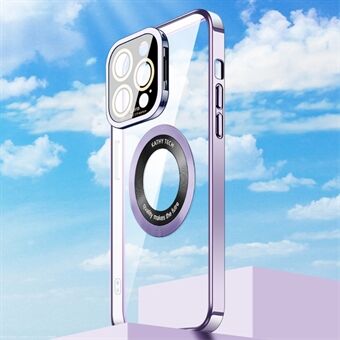 Voor iPhone 13 Pro Magnetische TPU-telefoonhoes Volledige camerabescherming Kickstand Galvaniseren Case