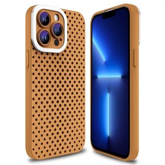 Voor iPhone 13 Pro 6.1 inch Skin-touch TPU Anti-collision Case Holle Gat Warmteafvoer Telefoon Cover