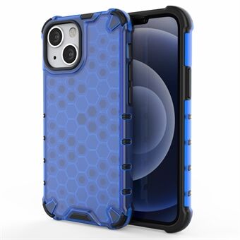 Honeycomb Design Schokbestendig TPU + PC Hybrid Case Cover voor iPhone 13 mini 5,4 inch