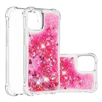 Valbestendige Glitter Pailletten Moving Quicksand TPU-telefoonhoes voor iPhone 13 mini 5,4 inch