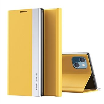Sterk magneetleer met PC-binnenfolio Flip Plated Stand Case voor iPhone 13 mini 5,4 inch