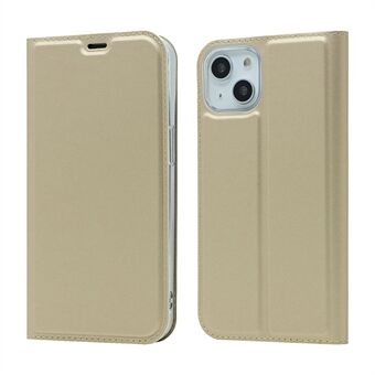 Auto Absorbed Simple Fashion Shockproof Leather Phone Cover Case met Stand Card Slot voor iPhone 13 mini 5,4 inch