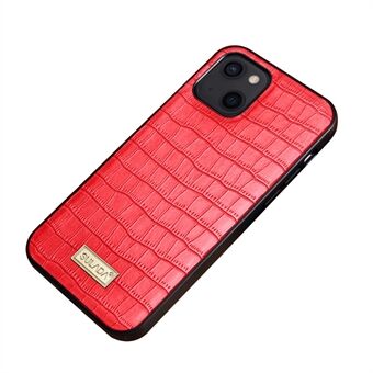 SULADA Krokodil Textuur PU Leer Gecoate TPU + PC Hybrid Case Telefoon Shell voor iPhone 13 mini 5.4 inch