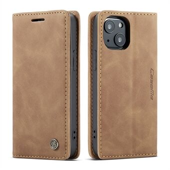 CASEME 013 Series Auto-absorbed Wallet Stand lederen tas voor iPhone 13 mini 5,4 inch