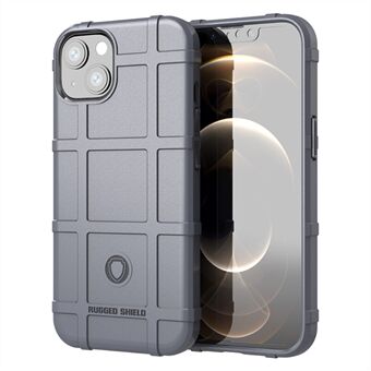 Robuust vierkant rasterontwerp Dikker TPU-hoesje voor mobiele telefoon voor iPhone 13 mini 5,4 inch